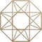 Ekena Millwork Guardian Wood Fretwork Pierced Ceiling Medallion, Birch, 18"OD x 7"ID x 3/8"T CMWP18X18X0375GDBI - alternate 1